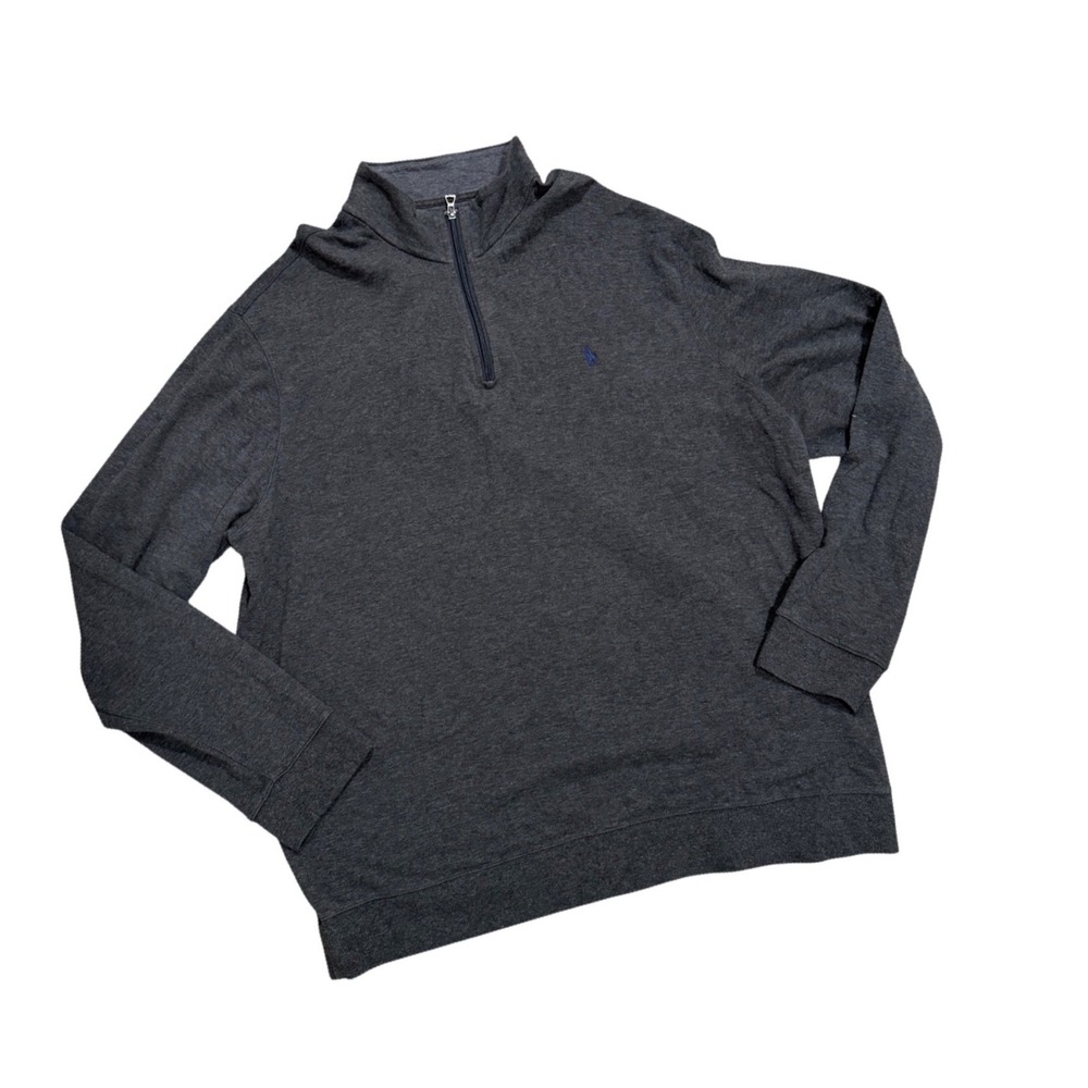 Polo Ralph Lauren Mens XXL Quarter Zip Pullover Preppy mock neck Pony Logo